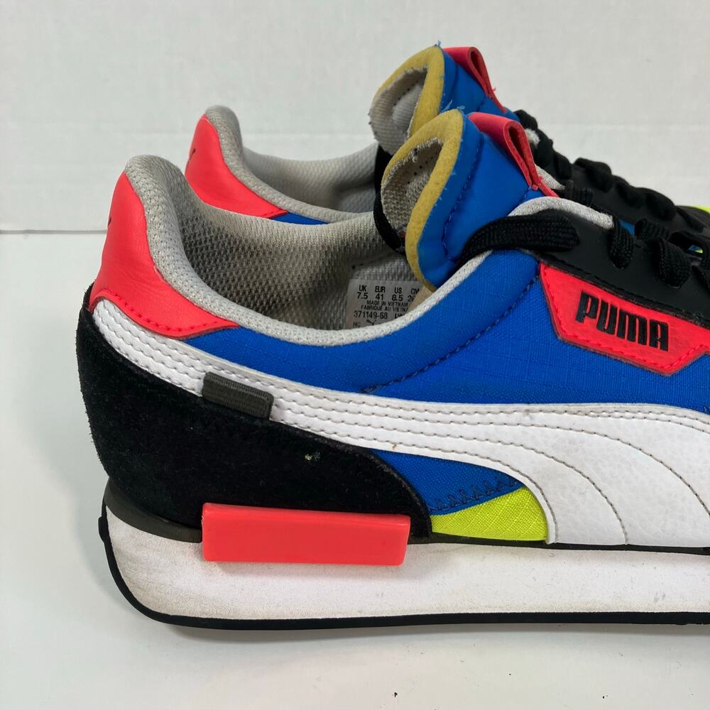 Puma Mens Sz 8.5 Future Rider Play On Colorful Retro Sneakers Mesh Suede - Picture 9 of 16